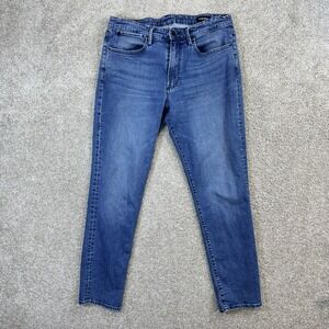 Bonobos Mens Slim Stretch Jeans 34x32 Blue Medium Wash Denim Casual Pants